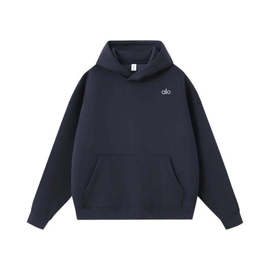 Alo Hoodies & Sweatshirts Pullover hoodie with kangaroo pocket — Dark blue