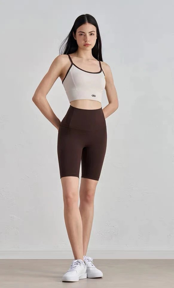 Alo Black and White Strappy Sports Bra Activewear - 22