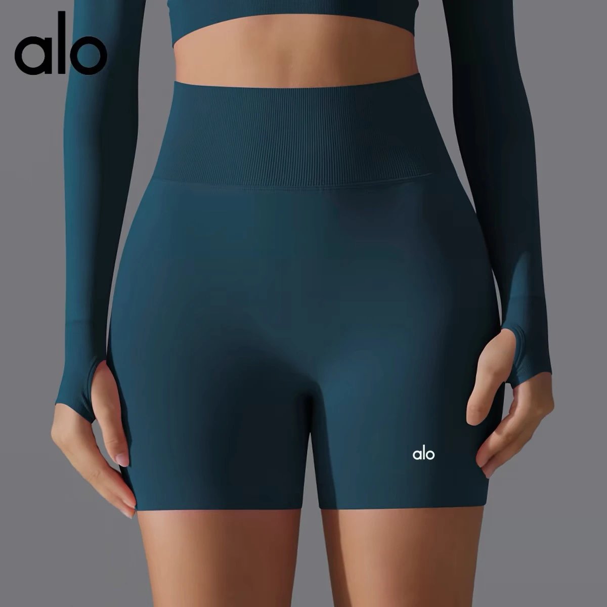 alo High-Waist Biker Shorts [8