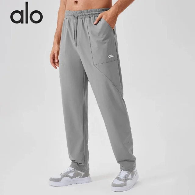 Alo Trousers Elastic-waist drawstring training product detail image 1