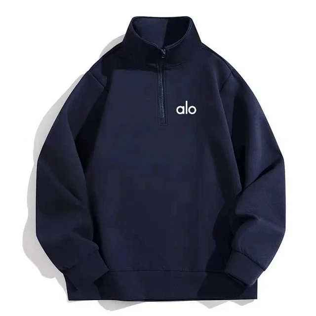 Alo Yoga Hoodies & Sweatshirts Half-Zip Stand-Collar Sweatshirt product detail image 3