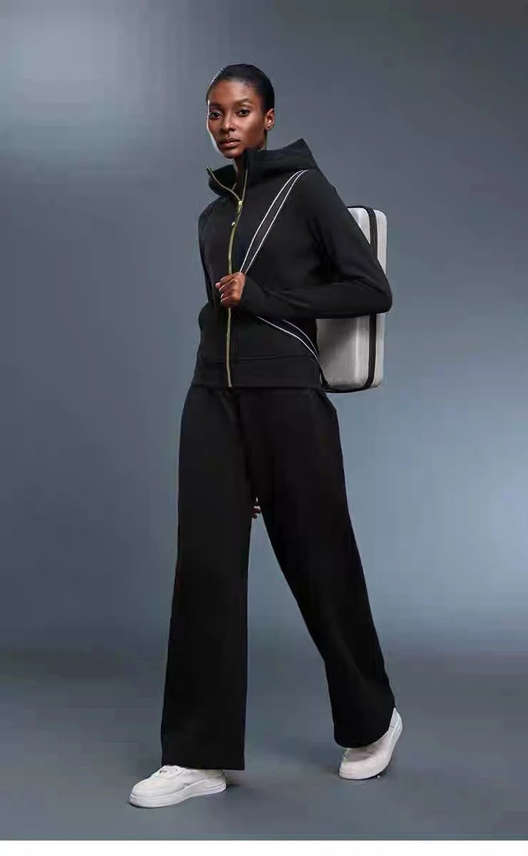 Design Fleece-Lined Zip-Up Hoodie Navy - 38