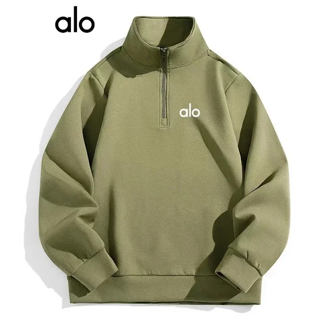 Alo Yoga Hoodies & Sweatshirts Half-Zip Stand-Collar Sweatshirt product detail image 1
