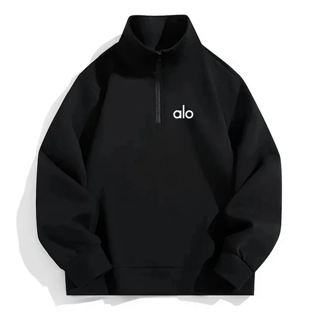 Alo Yoga Hoodies & Sweatshirts Half-Zip Stand-Collar Sweatshirt product detail image 4