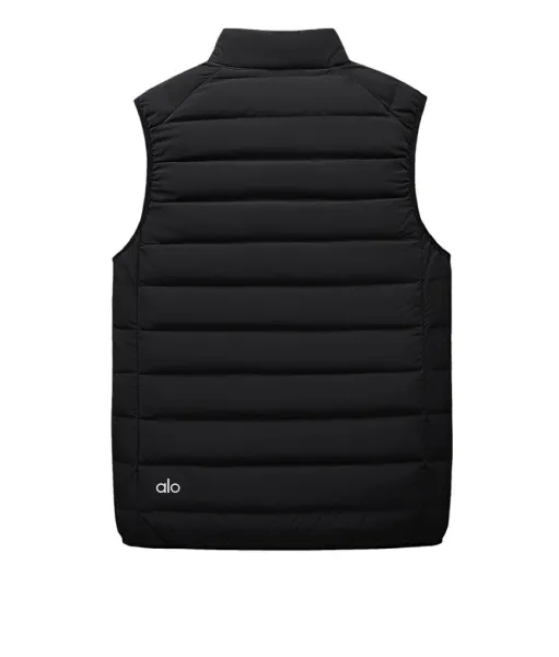 Alo Lightweight Puffer Vest Black Outerwear.vest - 4