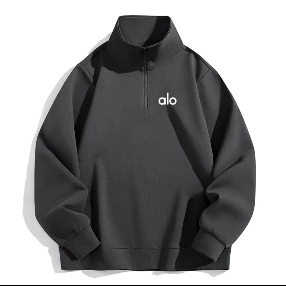 Alo Yoga Hoodies & Sweatshirts Half-Zip Stand-Collar Sweatshirt image 4