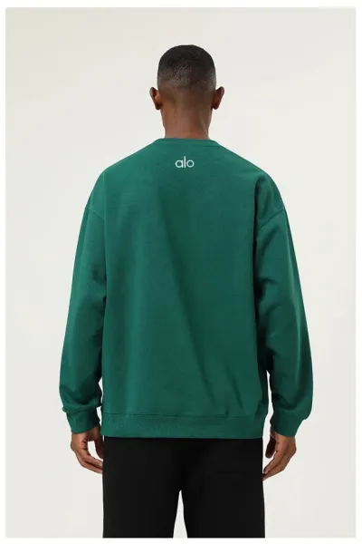 Alo Oversized Crewneck Beige Sweatshirt Sweater - 18