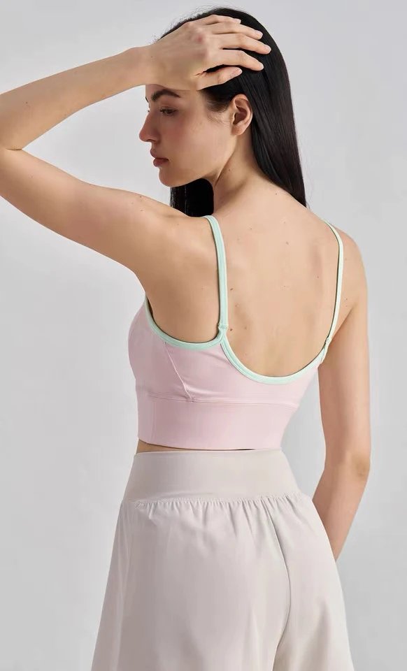 Alo Black and White Strappy Sports Bra Activewear - 21