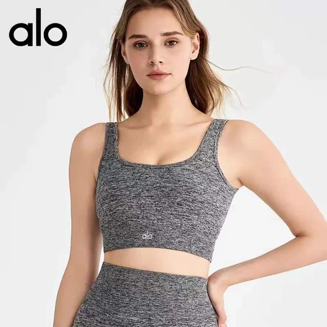 Alo Yoga Underwear Ribbed Square-Neck Sports Bra product detail image 1