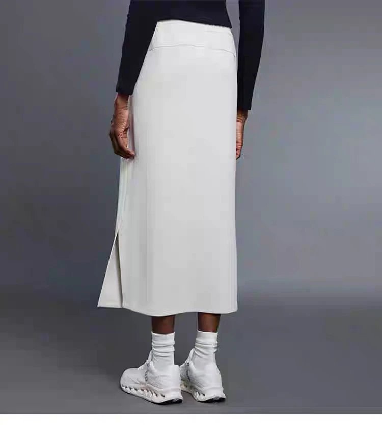 Design Drawstring Waist Midi Skirt in Navy Blue - 29