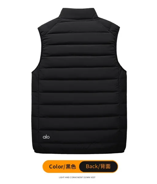 Alo Lightweight Puffer Vest Black Outerwear.vest - 16