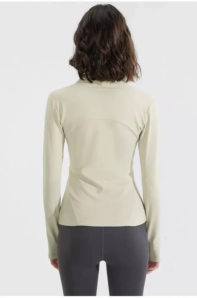 Alo Yoga Jackets Fleece-Lined High-Neck Zip-Up Jacket product detail image 15