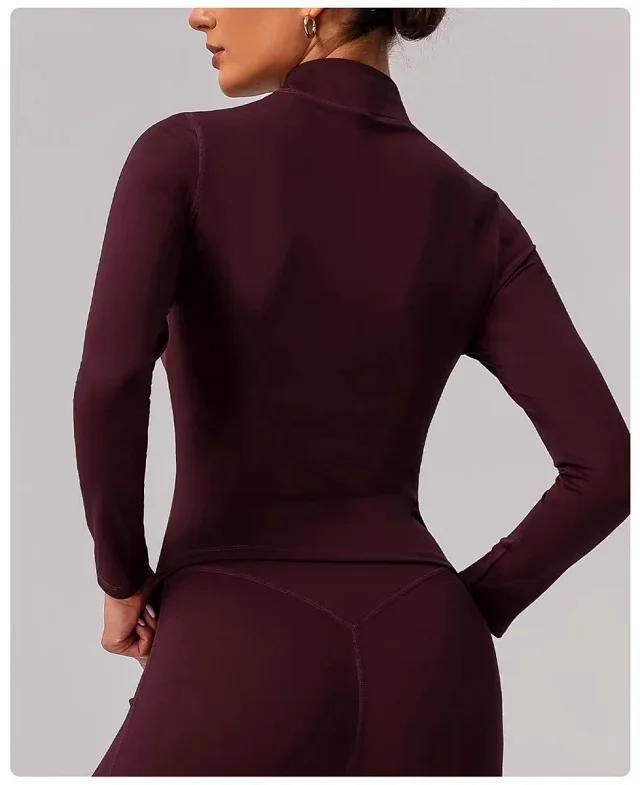 Alo Yoga Jackets Fitted full-zip stand-collar jacket product detail image 23
