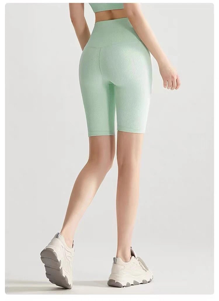 Alo Yoga Shorts High-Waisted Ribbed Biker image 4