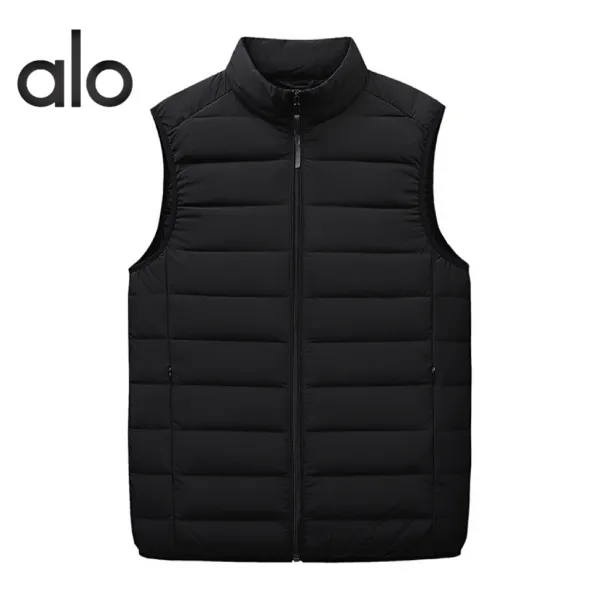 Alo Lightweight Puffer Vest Black Outerwear.vest - 3
