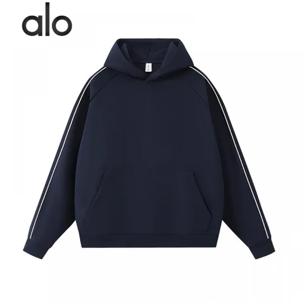 Design Basic Stripe Hoodie Red - 3