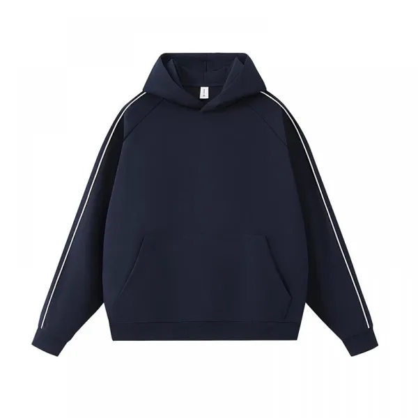 Design Basic Stripe Hoodie Red - 9