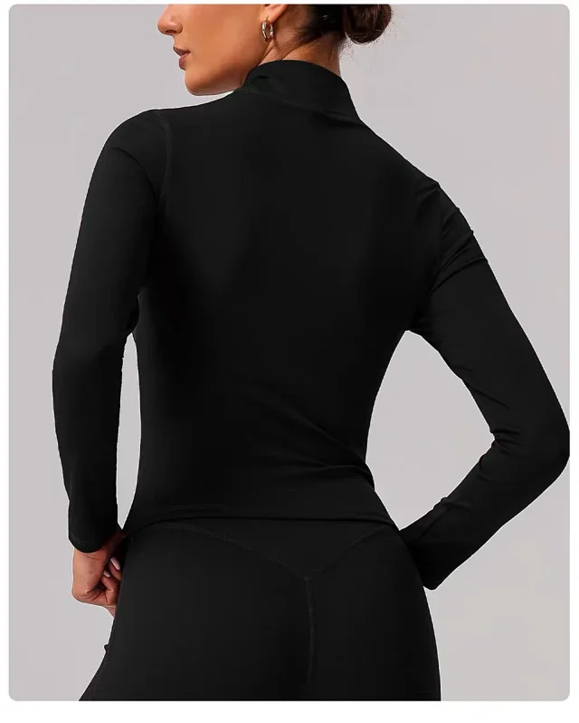 Alo Yoga Jackets Fitted full-zip stand-collar jacket product detail image 33