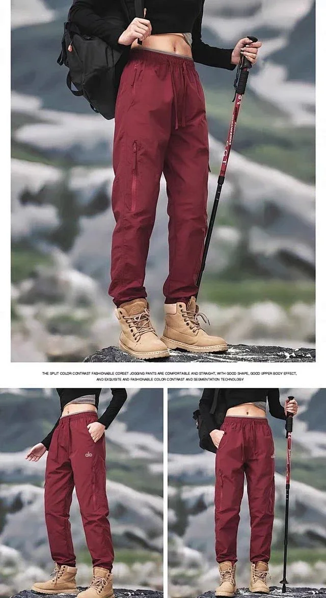 Alo Trousers Drawstring zip-pocket hiking product detail image 27