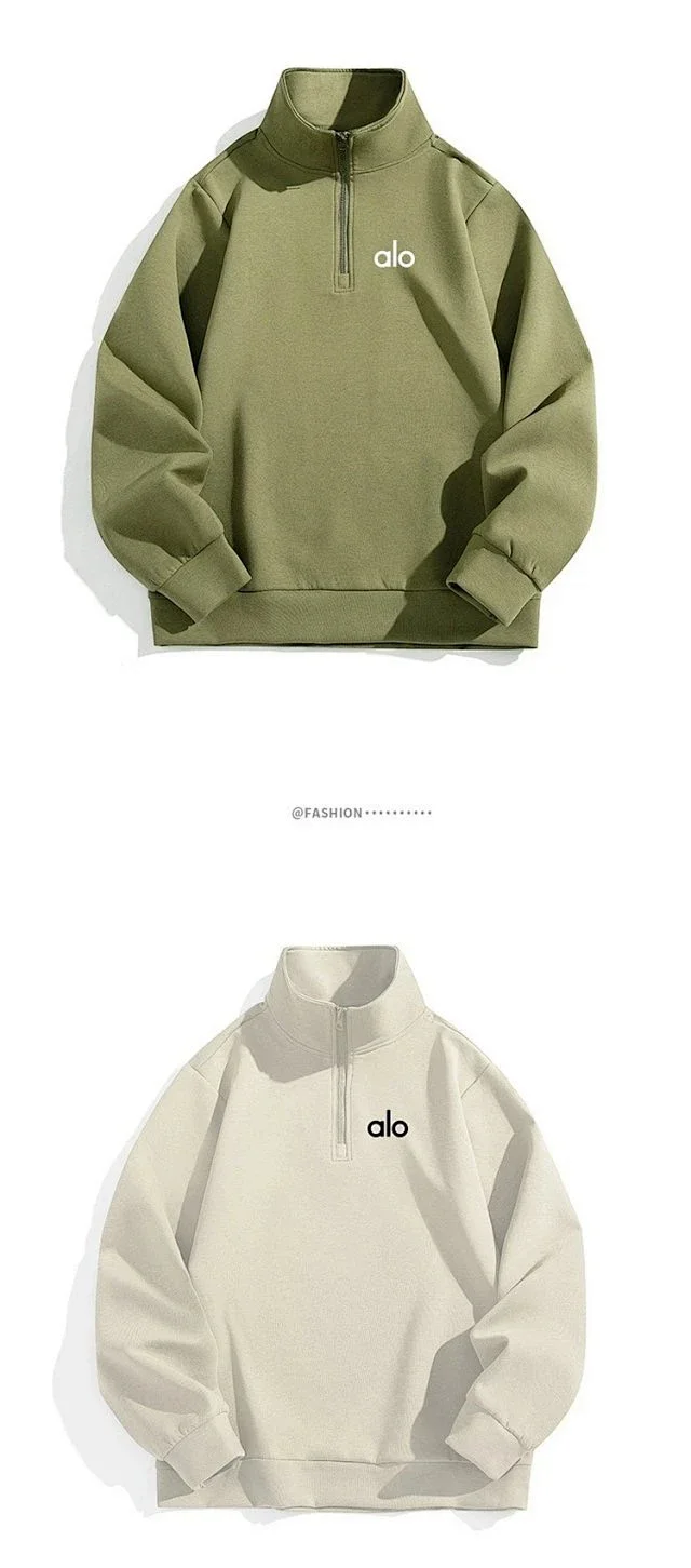 Alo Yoga Hoodies & Sweatshirts Half-Zip Stand-Collar Sweatshirt product detail image 15