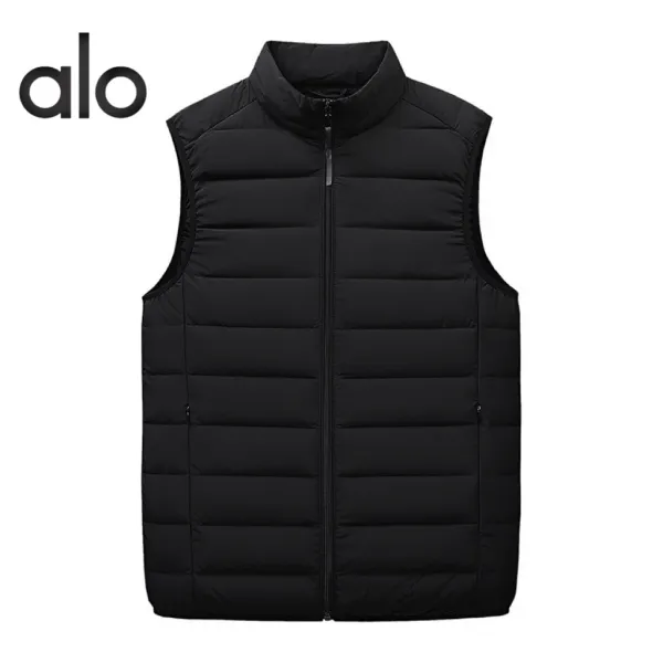 Alo Lightweight Puffer Vest Black Outerwear.vest - 1