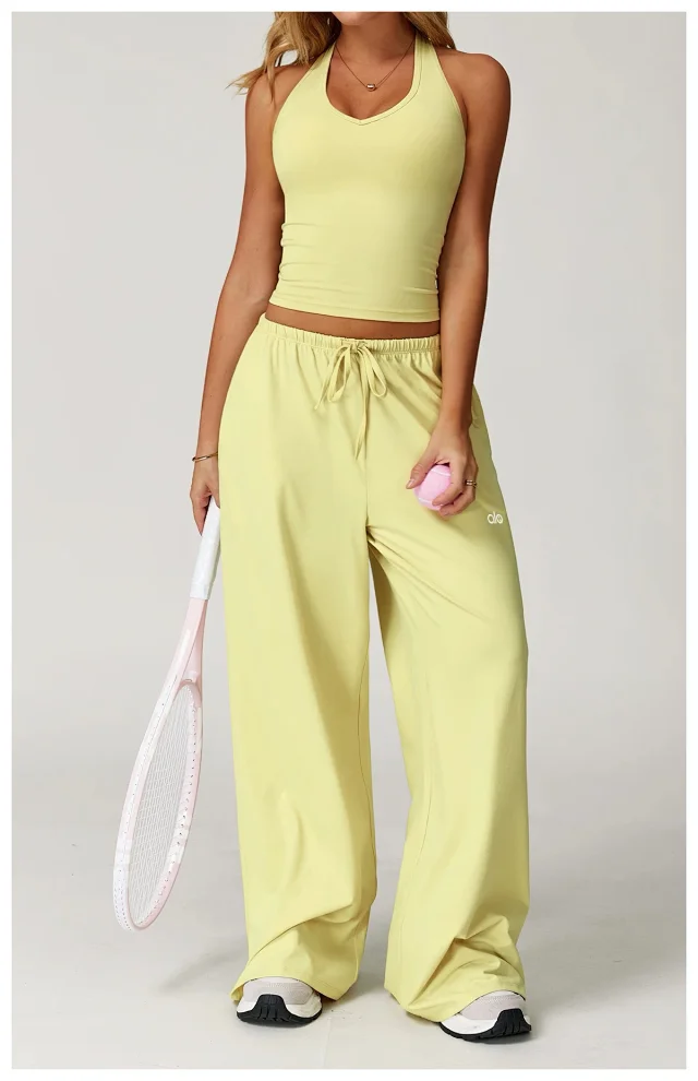 alo Trousers Wide-Leg Drawstring product detail image 54