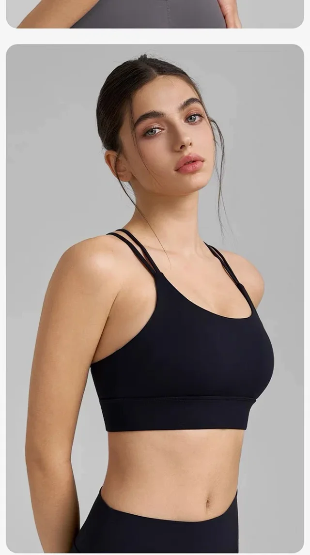 Alo Underwear Strappy Back Fixed-Cup Sports Bra product detail image 28