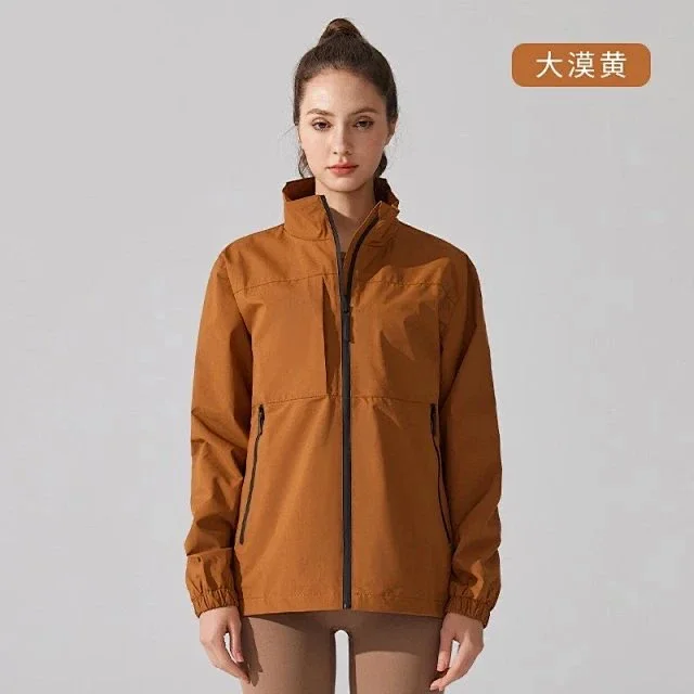 Alo Yoga Jackets Stand-collar zip windbreaker jacket product detail image 20
