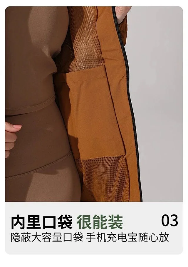 Alo Yoga Jackets Stand-collar zip windbreaker jacket product detail image 23
