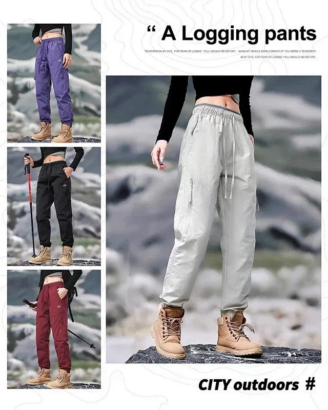 Alo Trousers Drawstring zip-pocket hiking product detail image 6