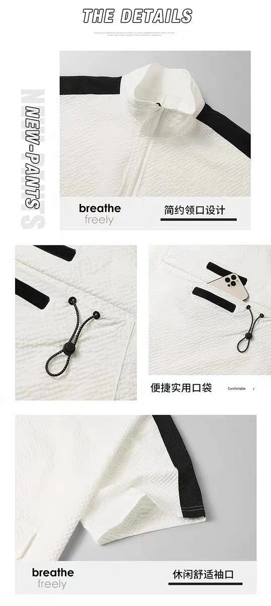 Alo Half-Zip Performance Set White / Black - 19