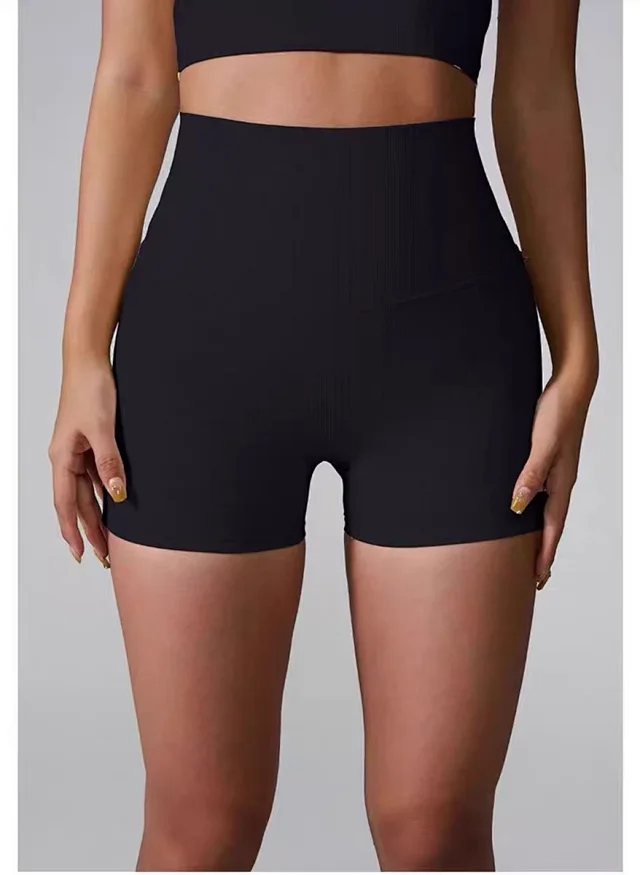 Alo Yoga Shorts High-waisted crossover-back cutout biker product detail image 26