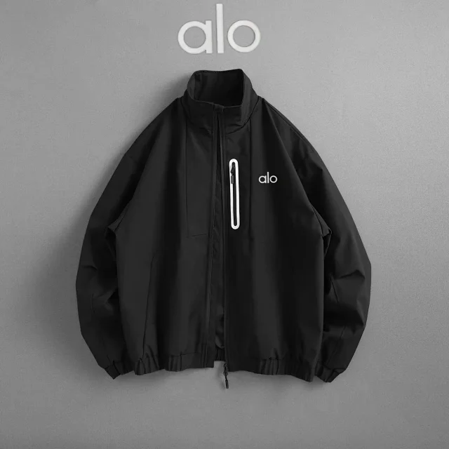 Alo Jackets Stand-Collar Zip Jacket with Chest Pocket product detail image 2