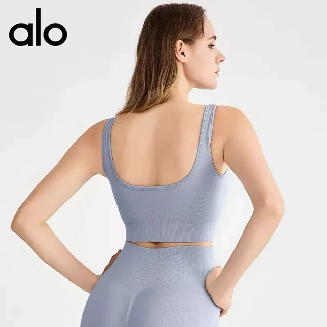 Alo Yoga Underwear Ribbed Square-Neck Sports Bra product detail image 2