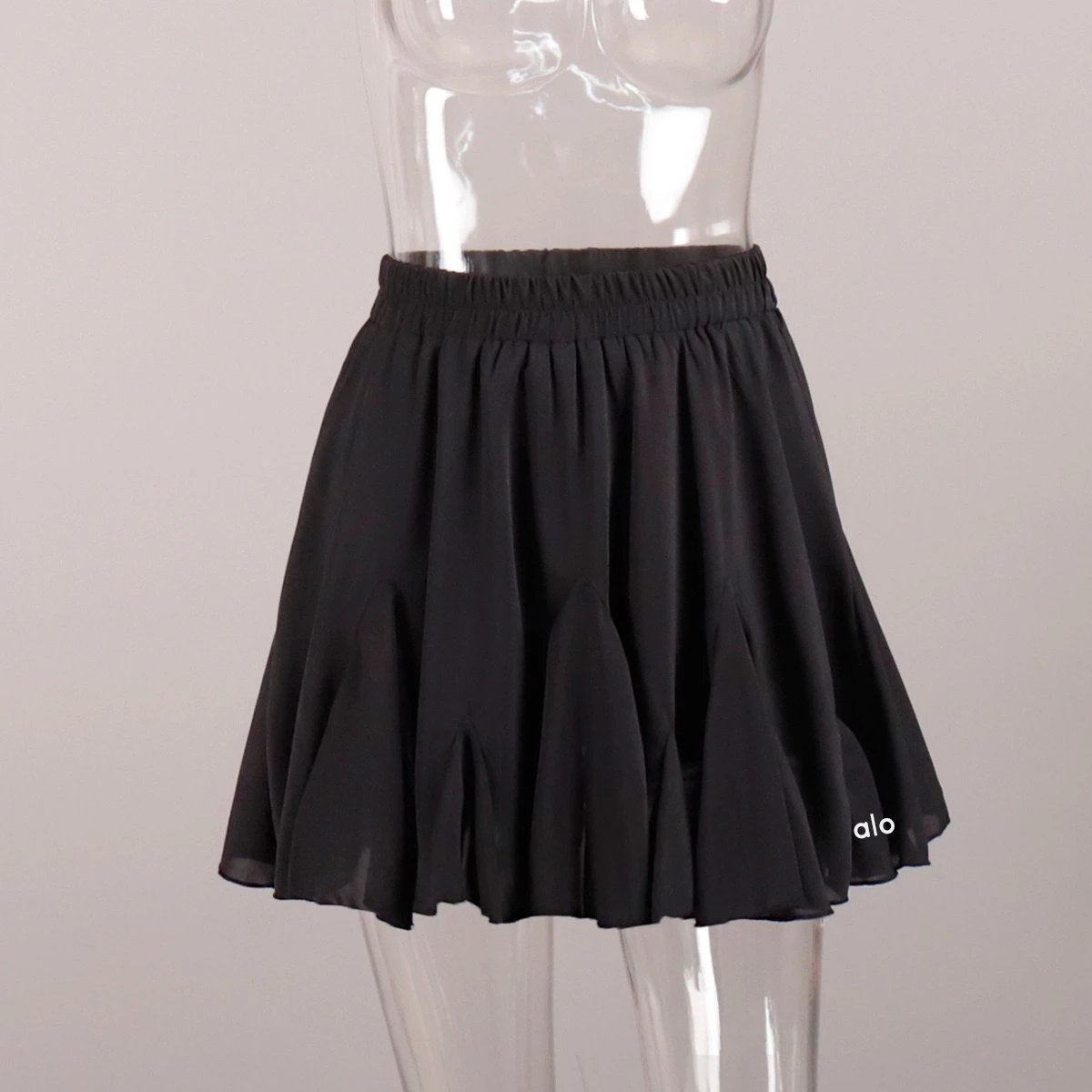 Alo Flowy Pleated Skirt Black Skirt - 5