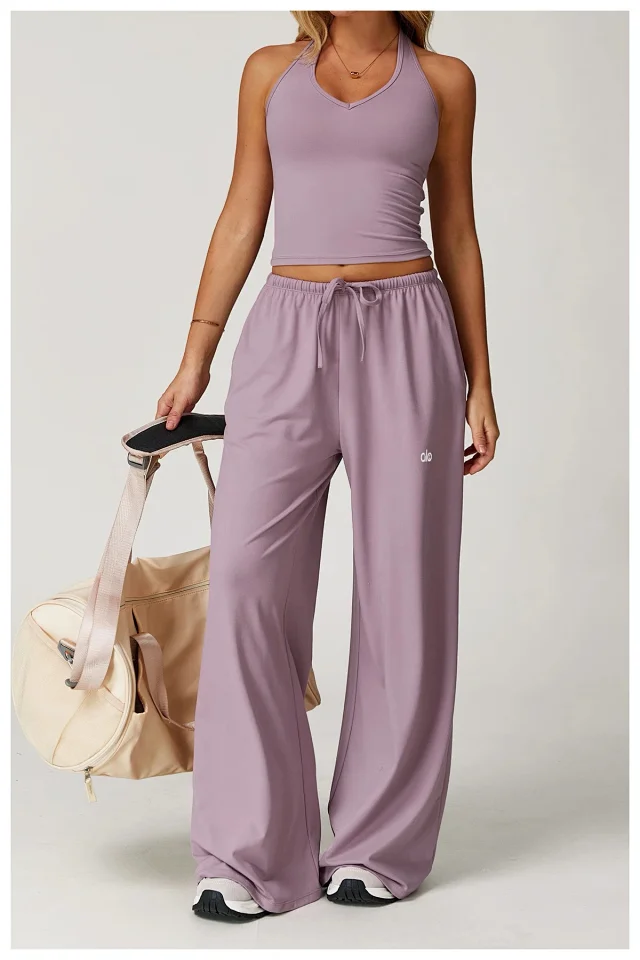 alo Trousers Wide-Leg Drawstring product detail image 50