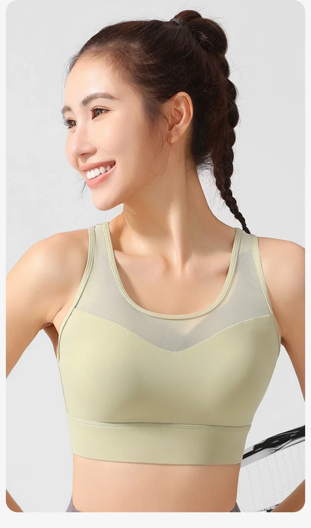 Alo Underwear Mesh-panel cross-back sports bra with adjustable hook closure product detail image 14