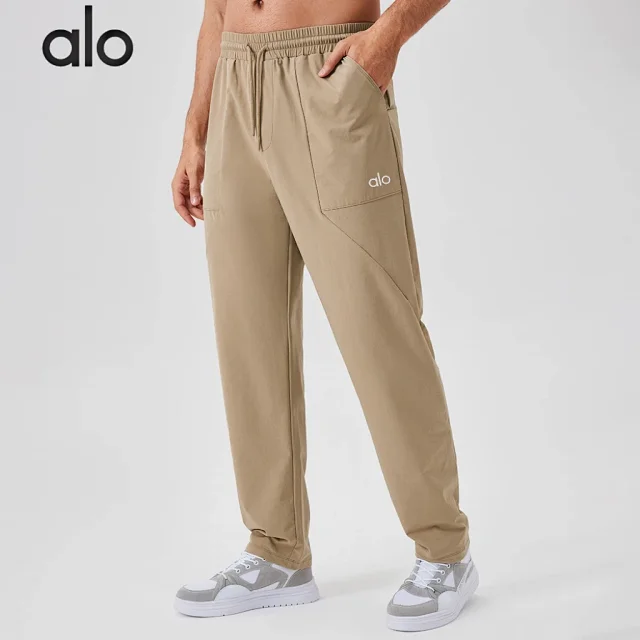 Alo Trousers Elastic-waist drawstring training product detail image 4