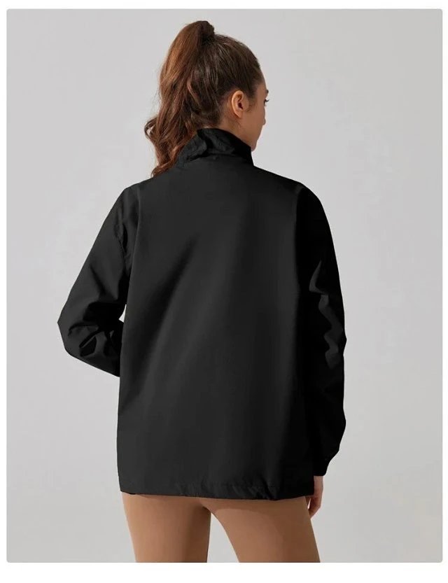 Alo Windbreaker Jacket Rust Orange Outerwear - 15