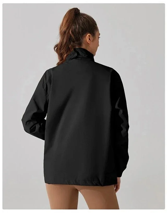 Alo Yoga Jackets Stand-collar zip windbreaker jacket product detail image 14