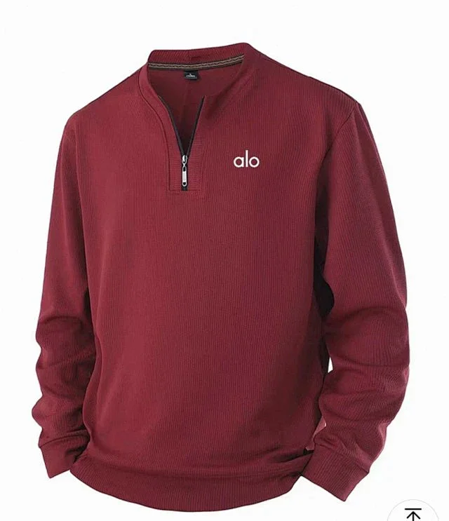 Alo Yoga Hoodies & Sweatshirts Ribbed Quarter-Zip Pullover Sweatshirt product detail image 20