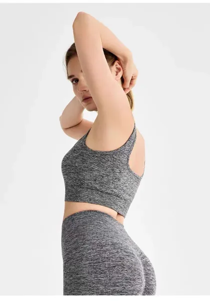 Alo Yoga High-Waisted Cutout Sports Bra Black Activewear - 28