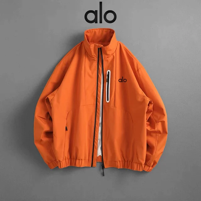 Alo Jackets Stand-Collar Zip Jacket with Chest Pocket product detail image 4