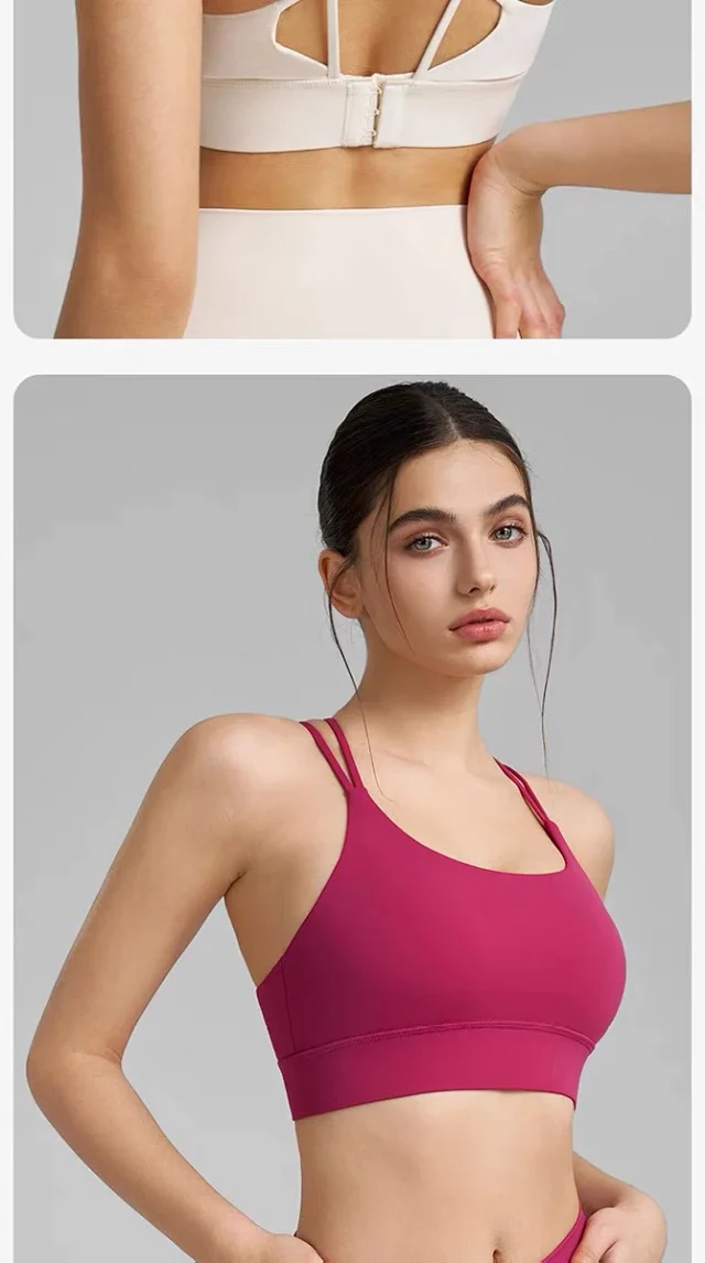 Alo Underwear Strappy Back Fixed-Cup Sports Bra product detail image 24