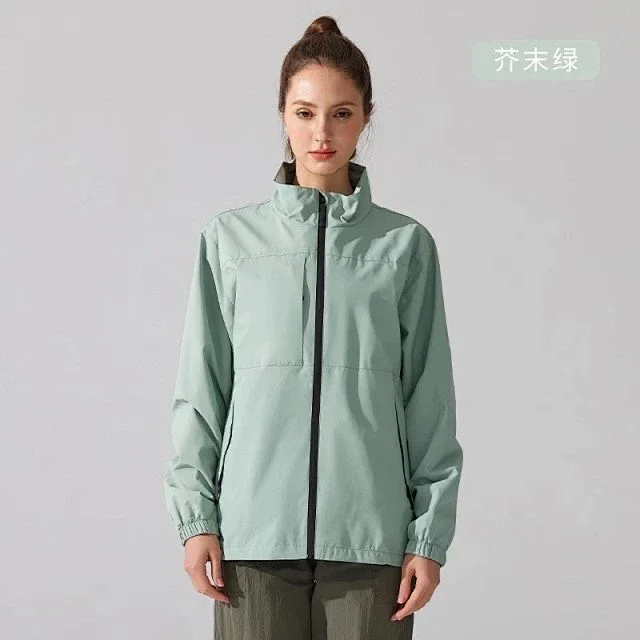Alo Yoga Jackets Stand-collar zip windbreaker jacket product detail image 18