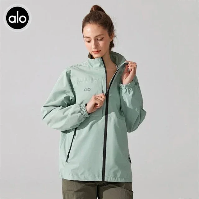 Alo Yoga Jackets Stand-collar zip windbreaker jacket product detail image 2