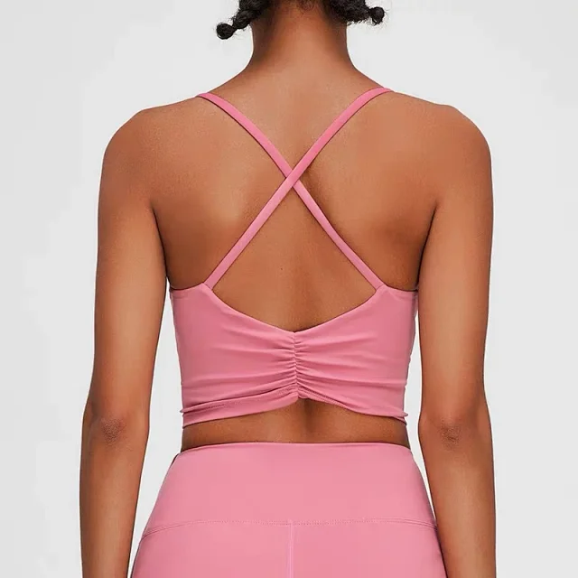 Alo Matching Sets Cropped Strappy Sports Bra and Side-Stripe Shorts Set product detail image 8