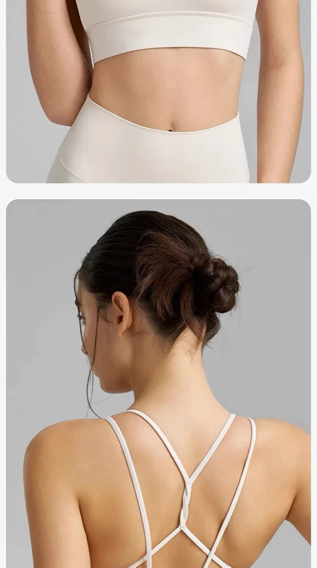 Alo Underwear Strappy Back Fixed-Cup Sports Bra product detail image 23