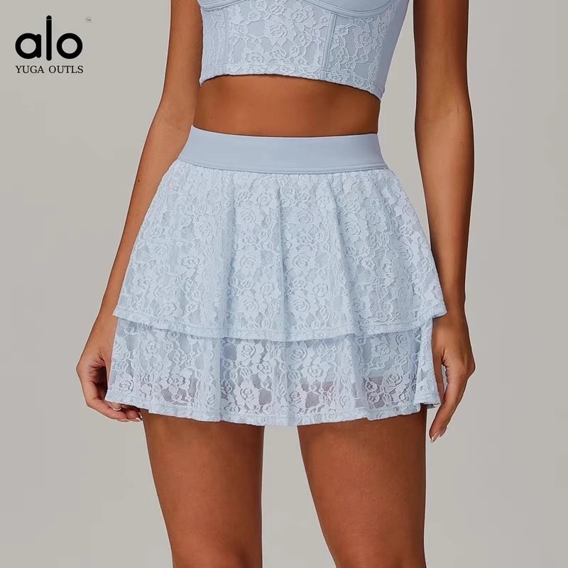 Water Wave Blue-Short Skirt DBQ9187