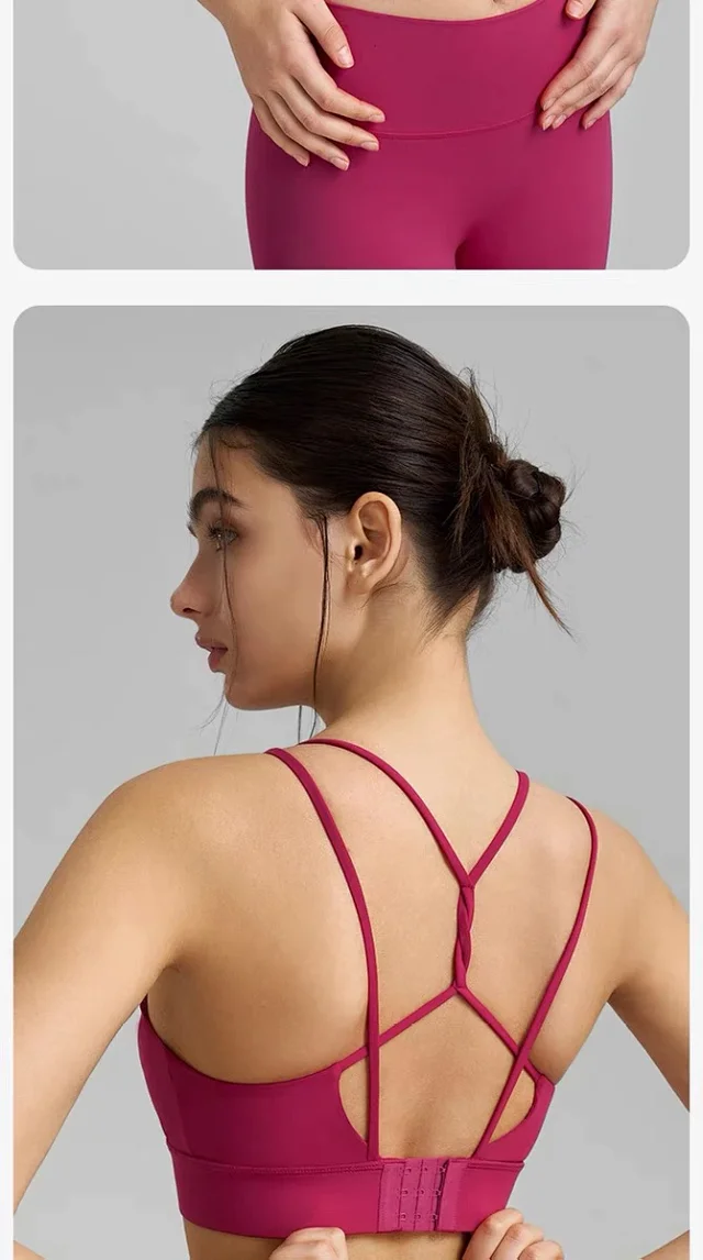Alo Underwear Strappy Back Fixed-Cup Sports Bra product detail image 25